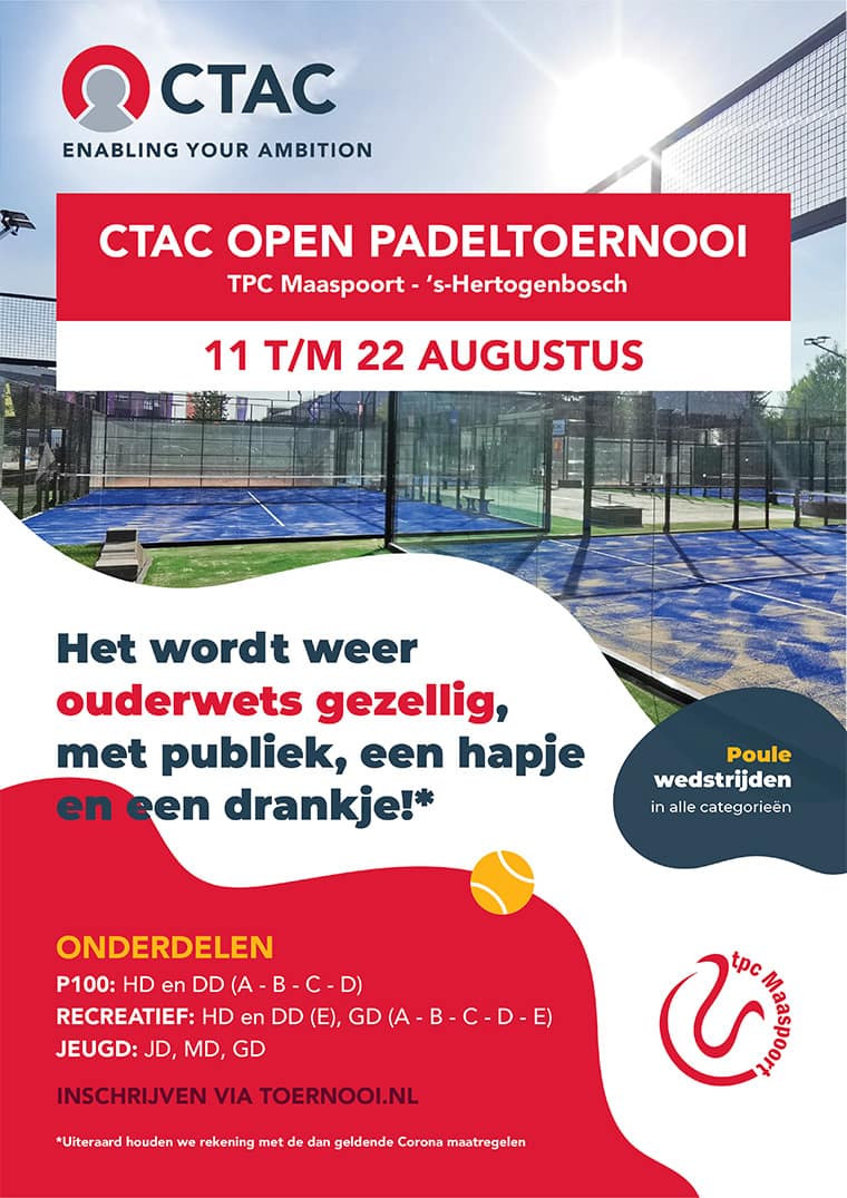 Enabling your ambition CTAC Open padeltoernooi