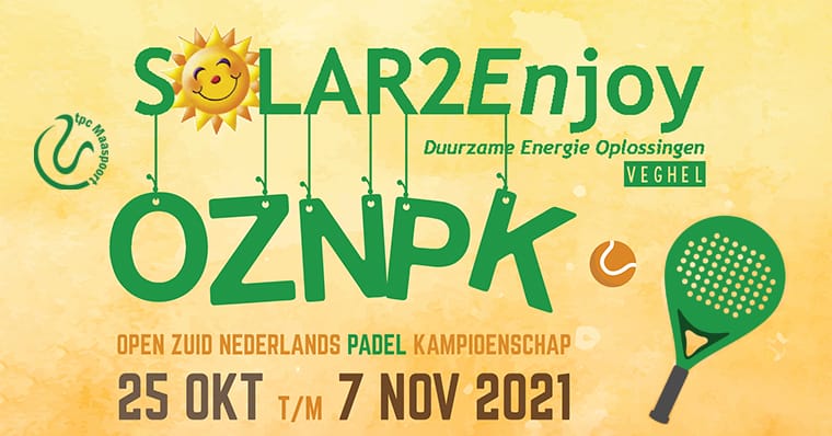 OZNPK 2021 – Open Zuid-Nederlands Padel Kampioenschap