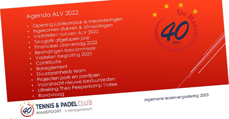 Agenda ALV 2023