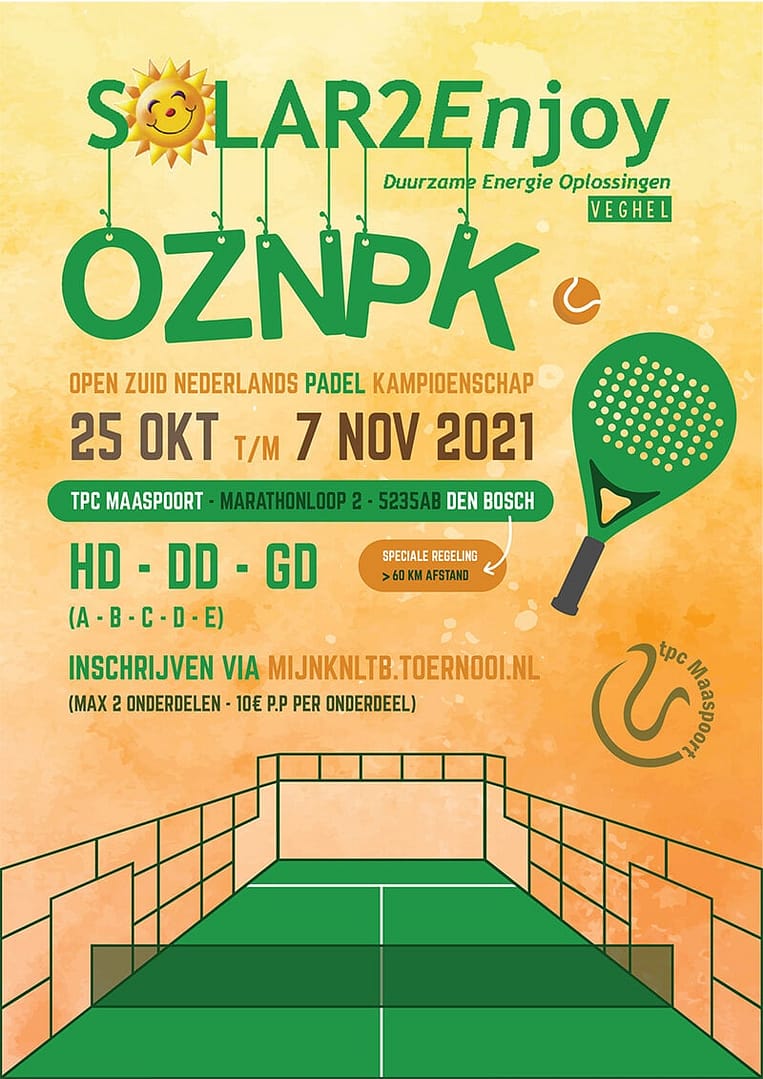 OZNPK 2021 - Open Zuid-Nederlands Padel Kampioenschap